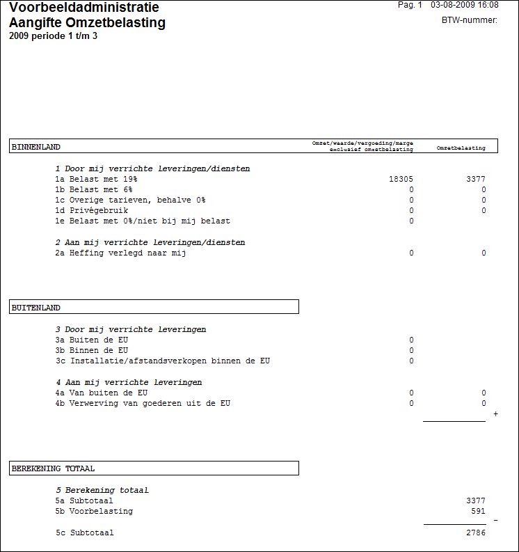 OverzichtAangifteOmzetbelasting