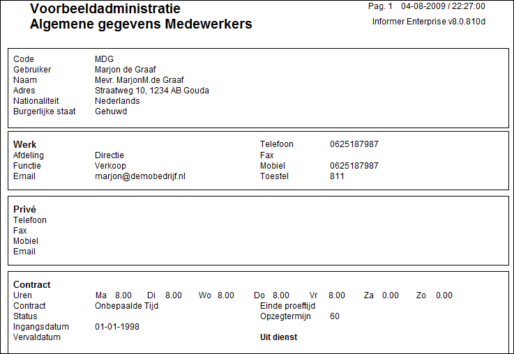 OverzichtAlgemeneGegevensMedewerkers