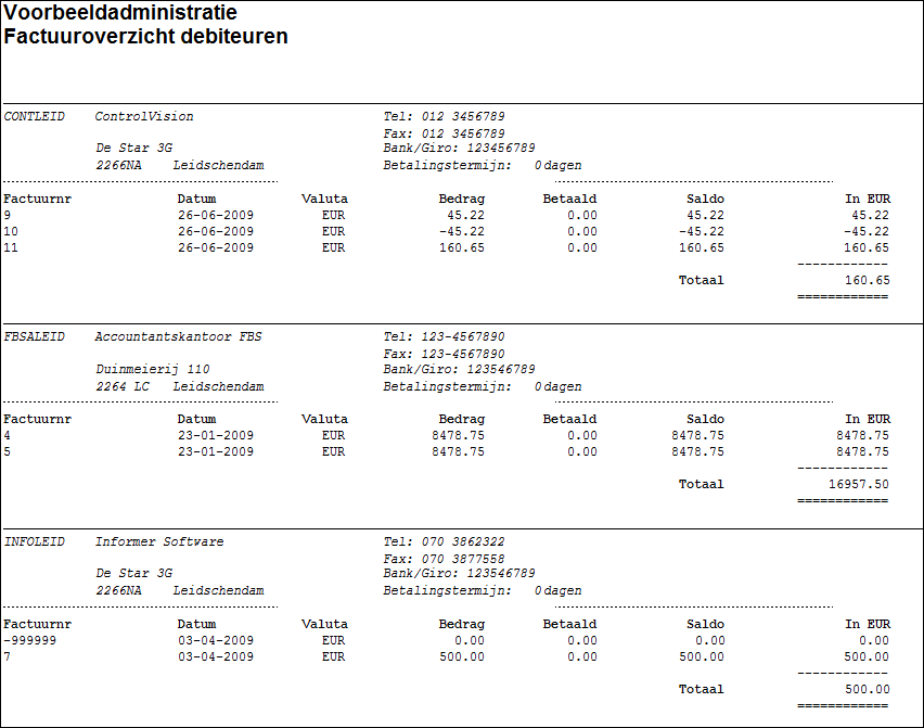 OverzichtFactuuroverzichtDebiteuren