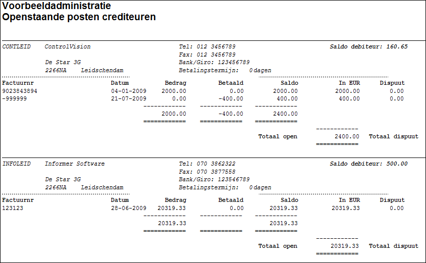 OverzichtOpenstaandePostenCrediteuren